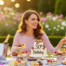Woman enjoying her 30th birthday